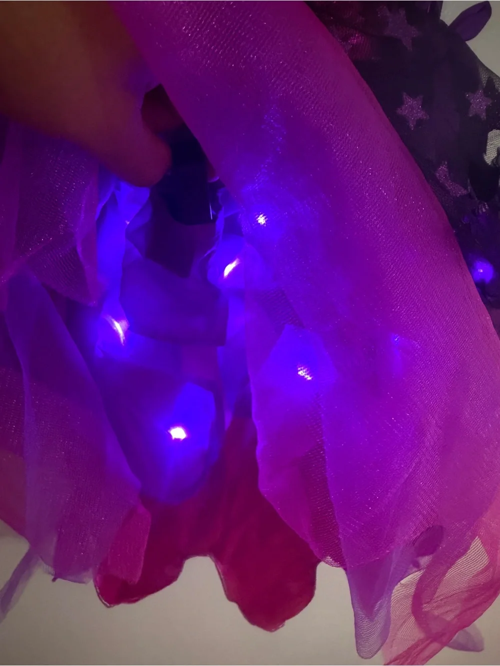 Spirit Black, Hot Pink & Purple Star Tulle Fairy Costume